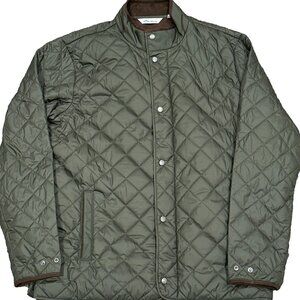 Peter Millar Olive Green Suffolk Quilted Jacket XL